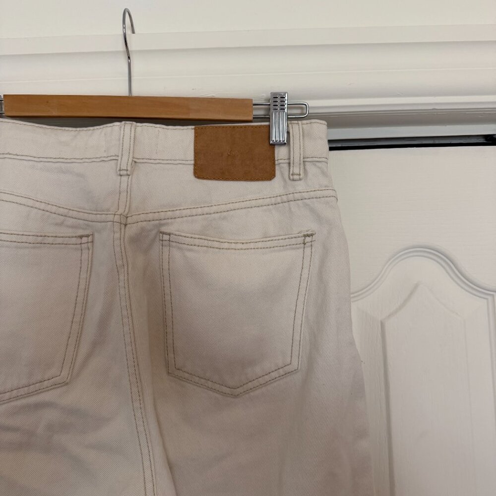 ZARA High-Rise Straight-Leg Jeans – Off-White/Cream - Picture 5 of 6